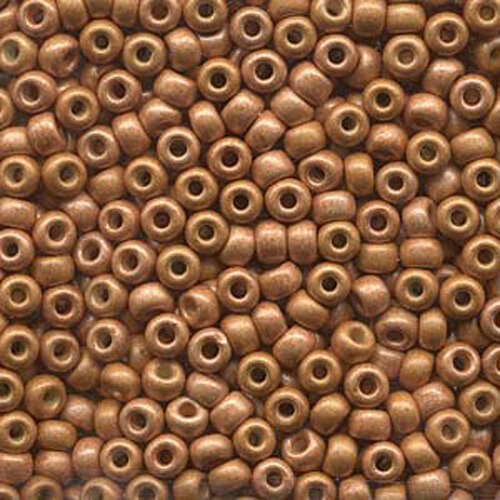 Miyuki 6/0 Rocaille Bead - 6-94203F - Matte Duracoat Galvanized Yellow Gold - 250gm Bag