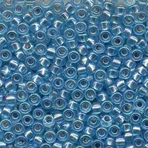 Miyuki 6/0 Rocaille Bead - 6-91018 - Silver Lined Aqua AB - 250gm Bag