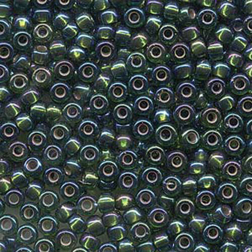 Miyuki 6/0 Rocaille Bead - 6-91026 - Silver Lined Olive AB - 250gm Bag