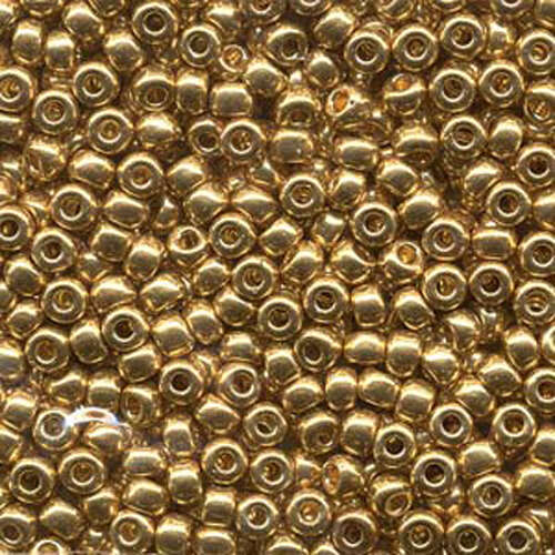 Miyuki 6/0 Rocaille Bead - 6-9191 - 24KT Gold Plated - 100gm Bag