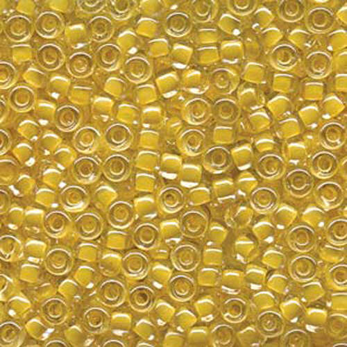 Miyuki 6/0 Rocaille Bead - 6-9202 - Lemon Lined Crystal - 250gm Bag