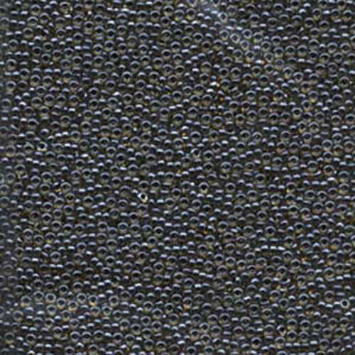 Miyuki 15/0 Rocaille Bead - 15-91840 - Black Lined Topaz AB - 250gm Bag