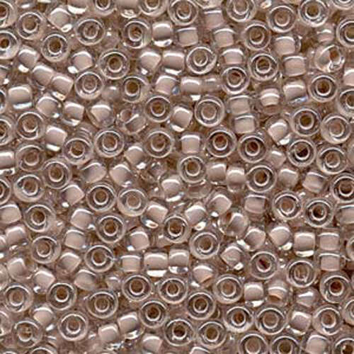 Miyuki 6/0 Rocaille Bead - 6-9215 - Blush Lined Crystal - 250gm Bag
