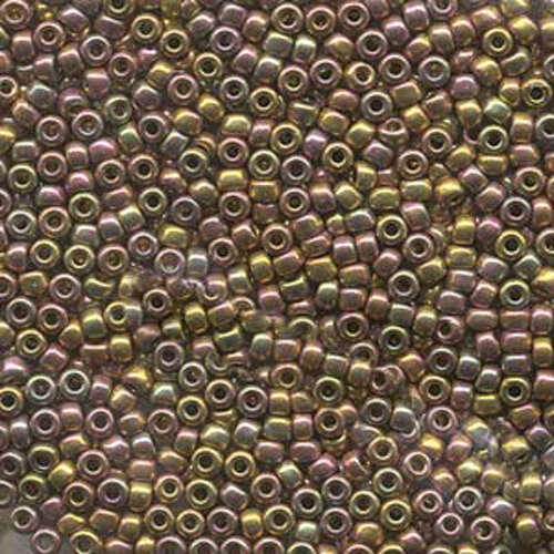 Miyuki 8/0 Rocaille Bead - 8-9199 - 24KT Gold Iris - 50gm Bag