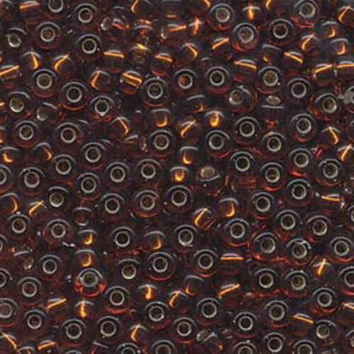 Miyuki 6/0 Rocaille Bead - 6-95 - Silver Lined Dark Topaz - 250gm Bag