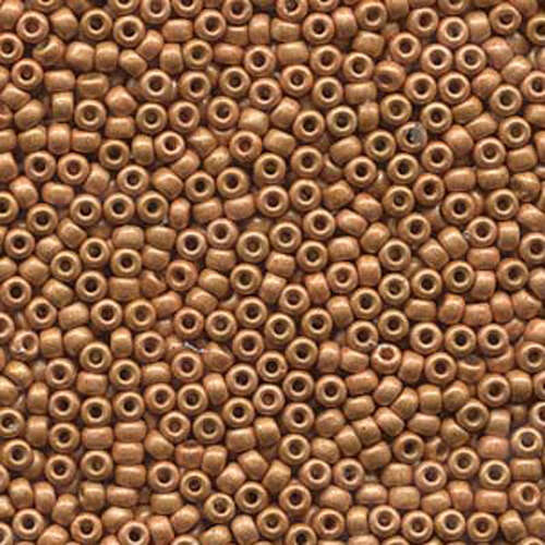 Miyuki 8/0 Rocaille Bead - 8-94203F - Matte Duracoat Galvanized Yellow Golds - 250gm Bag