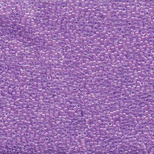 Miyuki 15/0 Rocaille Bead - 15-9222 - Orchid Lined Crystal - 250gm Bag
