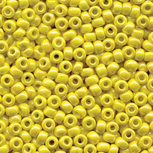 Miyuki 6/0 Rocaille Bead - 6-9404R - Opaque Yellow AB - 250gm Bag