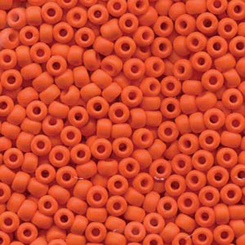 Miyuki 6/0 Rocaille Bead - 6-9406F - Matte Opaque Orange - 250gm Bag