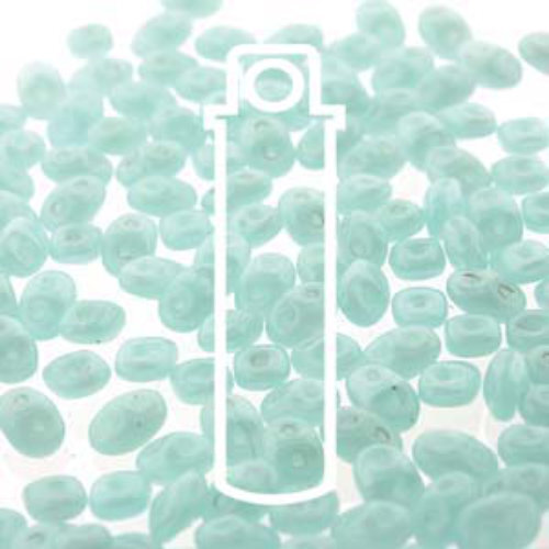 Super Duo 2.5mm x 5mm - DU0561100 - Opal Green Aqua - 22.5gm Tube