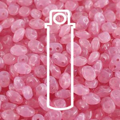 Super Duo 2.5mm x 5mm - DU0571010 - Opal Rose - 22.5gm Tube