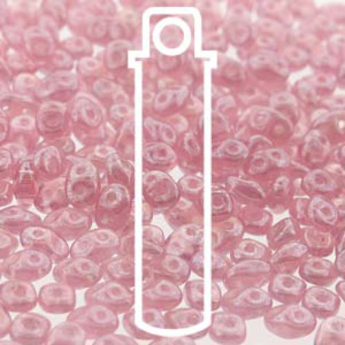 Super Duo 2.5mm x 5mm - DU0571010-14400 - Opal Rose White Luster - 22.5gm Tube