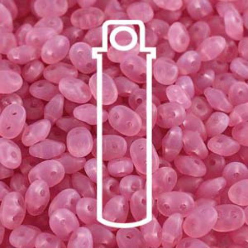 Super Duo 2.5mm x 5mm - DU0571010-84110 - Matte Opal Rose - 22.5gm Tube