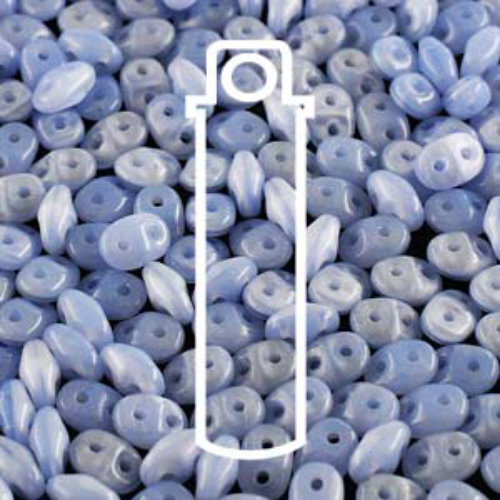 Super Duo 2.5mm x 5mm - DU0531010 - Opal Blue - 22.5gm Tube