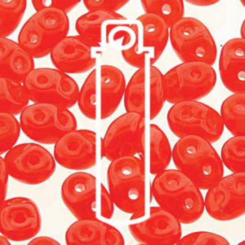 Super Duo 2.5mm x 5mm - DU0591220 - Opal Orange - 22.5gm Tube