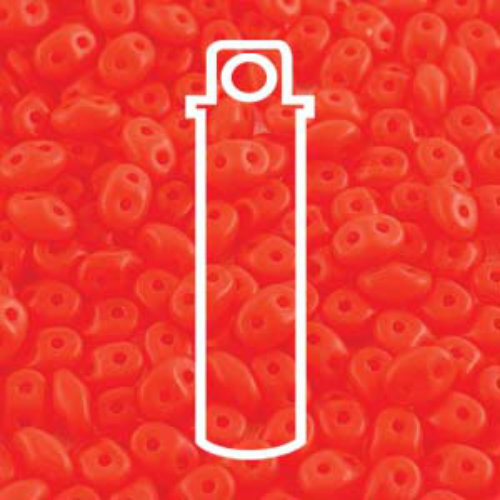 Super Duo 2.5mm x 5mm - DU0591220-84110 - Matte Opal Orange - 22.5gm Tube