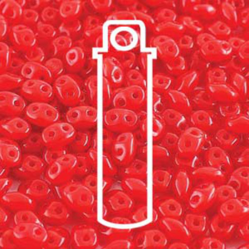 Super Duo 2.5mm x 5mm - DU0591250 - Opal Red - 22.5gm Tube