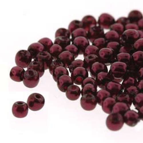 2mm Czech Glass Pearl - 150 Bead Strand - PRL02-28077 - Eggplant