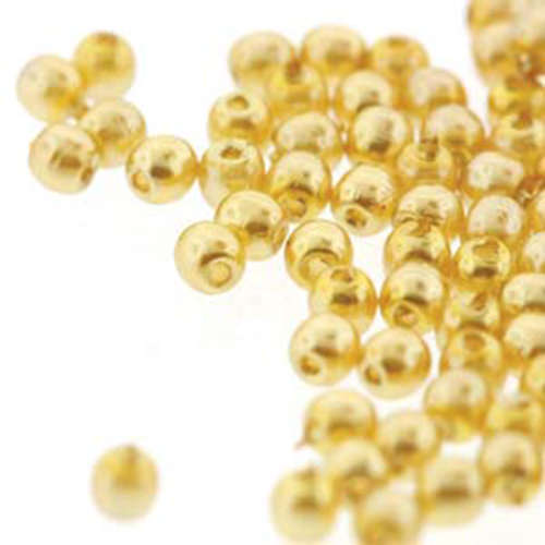 2mm Czech Glass Pearl - 150 Bead Strand - PRL02-70486 - Gold