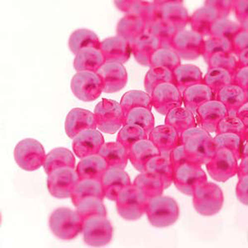 2mm Czech Glass Pearl - 150 Bead Strand - PRL02-70495 - Hot Pink