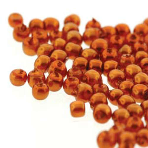 2mm Czech Glass Pearl - 150 Bead Strand - PRL02-70085 - Burnt Orange