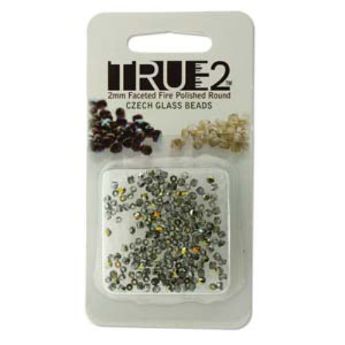 2mm Fire Polish Beads - Crystal Marea 00030-28001 - 2gm Pack