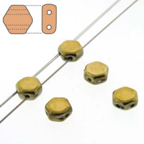 Honeycomb 6mm - HC0600030-26440 - Full Amber - 30 Bead Strand