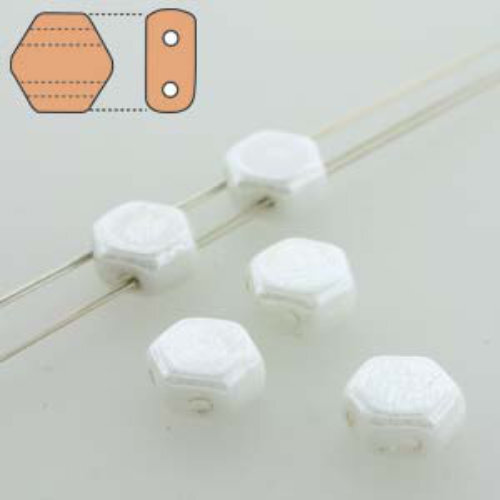 Honeycomb 6mm - HC0603000-14400 - Chalk Luster - 30 Bead Strand
