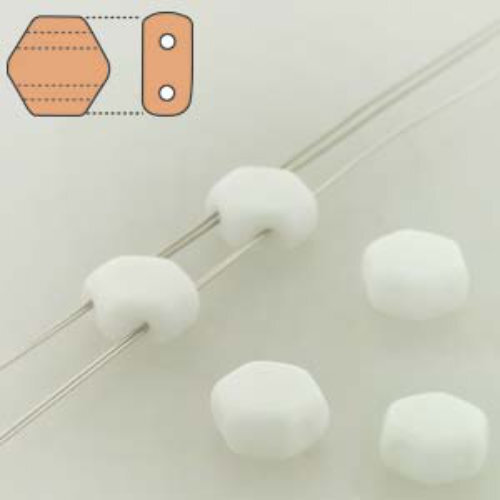 Honeycomb 6mm - HC0603000 - Chalk - 30 Bead Strand