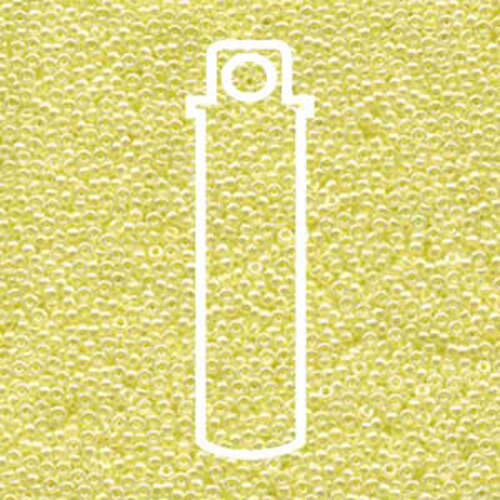 Miyuki 15/0 Rocaille Bead - 15-9514 - Light Lemon Ice Ceylon - 8.2gm Tube