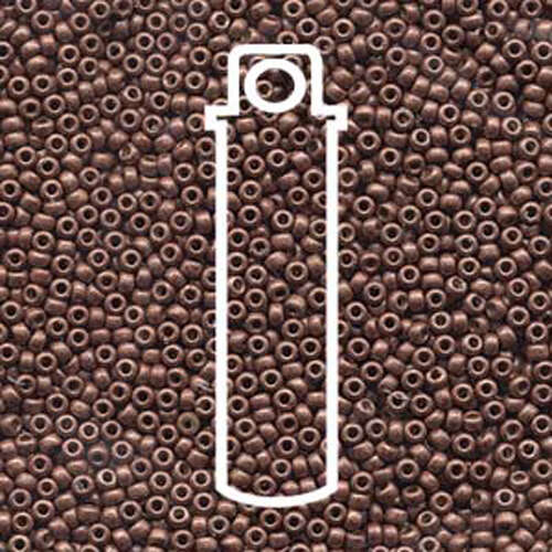 Miyuki 11/0 Rocaille Bead - 11-94212F - Matte Duracoat Galvanized Dark Berry - 24gm Tube