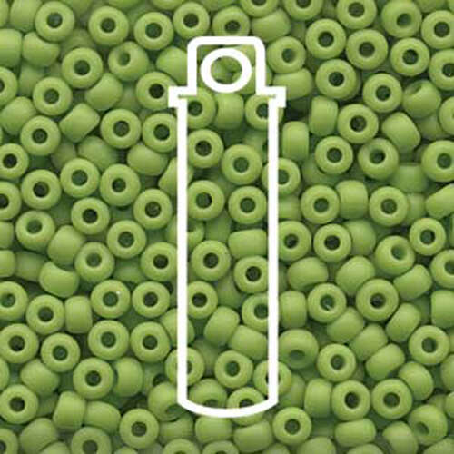Miyuki 6/0 Rocaille Bead - 6-9416F - Matte Opaque Chartreuse - 20gm Tube
