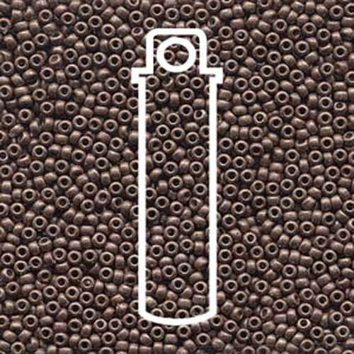 Miyuki 11/0 Rocaille Bead - 11-94213F - Matte Duracoat Galvanized Dark Mauve - 24gm Tube