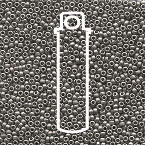 Miyuki 11/0 Rocaille Bead - 11-9190F - Matte Nickel Plated - 24gm Tube