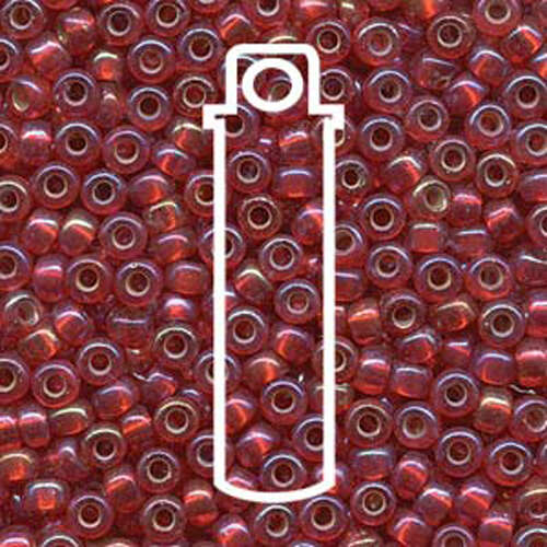 Miyuki 6/0 Rocaille Bead - 6-91010 - Silver Lined Flame Red AB - 20gm Tube