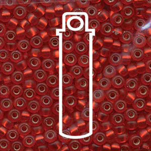 Miyuki 6/0 Rocaille Bead - 6-90010F - Matte Flame Red - 20gm Tube