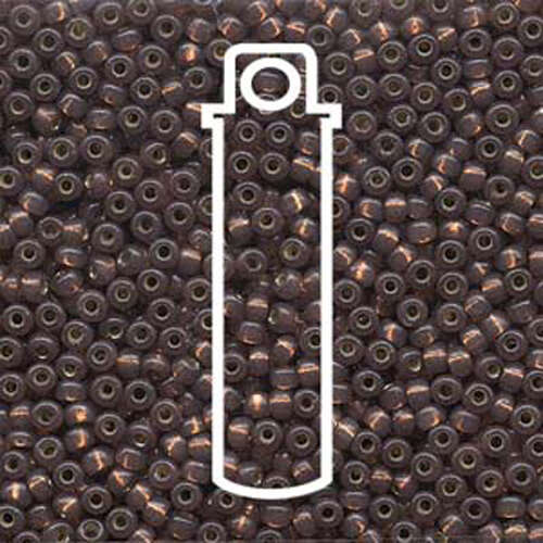 Miyuki 8/0 Rocaille Bead - 8-94249 - Duracoat Silver Lined Dyed Rose Bronze - 22gm Tube