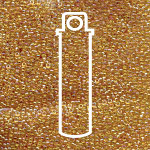 Miyuki 15/0 Rocaille Bead - 15-9251 - Transparent Light Topaz AB - 8.2gm Tube