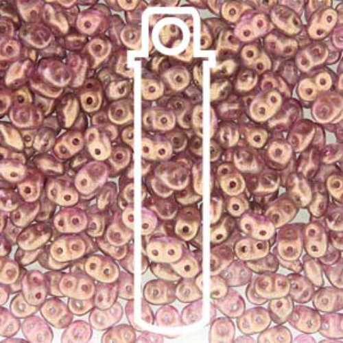 Super Duo 2.5mm x 5mm - DU0500030-29259 - Halo Persian Pink - 22.5gm Tube