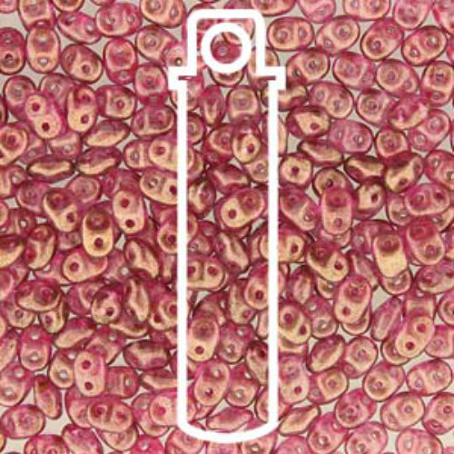 Super Duo 2.5mm x 5mm - DU0500030-29260 - Halo French Rose - 22.5gm Tube