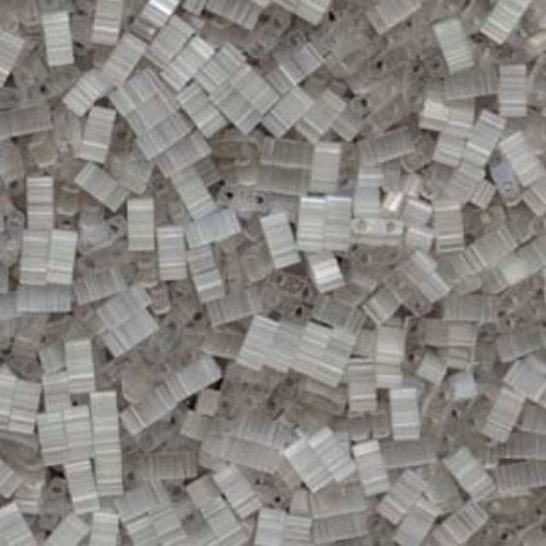 Miyuki Half Tila Bead - TLH2598 - Silk Pale Grey - 50gm Bag