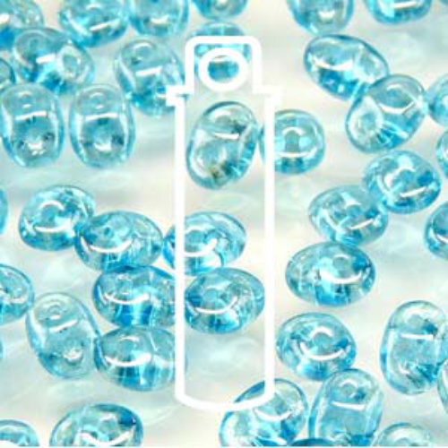 Mini Duo 2mm x 4mm - DU0460020-14400 - Aqua Luster - 8gm Tube