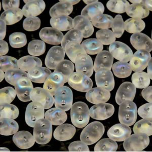 Mini Duo 2mm x 4mm - DU0400030-28771 - Matte Crystal AB - 8gm Tube