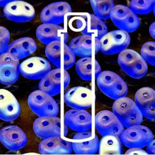 Mini Duo 2mm x 4mm - DU0430060-28771 - Matte Aqua Vitrail - 8gm Tube