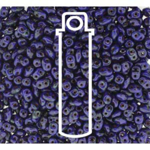 Mini Duo 2mm x 4mm - DU0433050-86800 - Blue Picasso - 8gm Tube