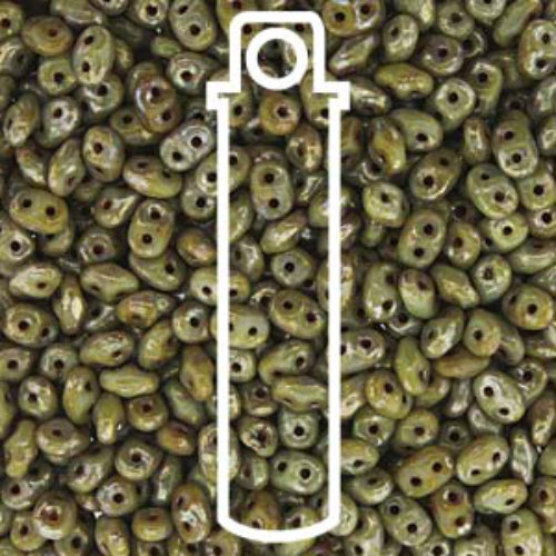 Mini Duo 2mm x 4mm - DU0443020-43400 - Grey Picasso - 8gm Tube