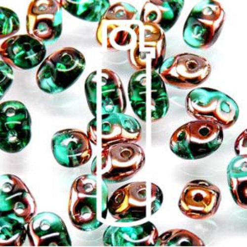Mini Duo 2mm x 4mm - DU0450720-27101 - Emerald Capri Gold - 8gm Tube