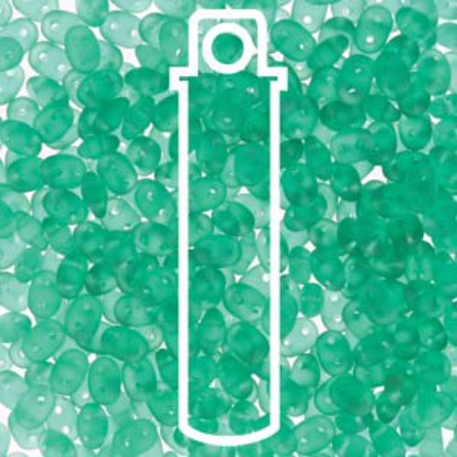 Mini Duo 2mm x 4mm - DU0450720-84110 - Matte Emerald - 8gm Tube