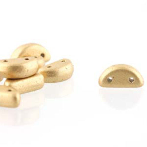 Half Moon 8mm x 4mm - Bronze Pale Gold - HMN84-C01710 - 50 Bead Strand