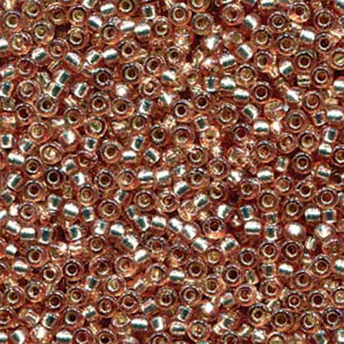 Miyuki 15/0 Rocaille Bead - 15-94271 - Duracoat Silver Lined Dyed Silver - 250gm Bag